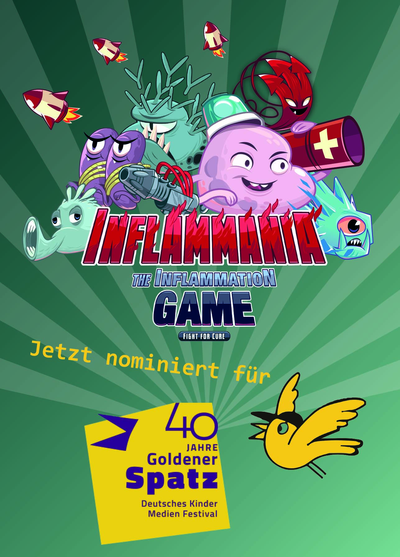 Towards entry "The Inflammation Game is nominated for the German Children Media Award"